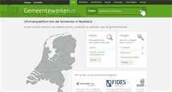 Desktop Screenshot of gemeentewerken.nl
