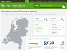 Tablet Screenshot of gemeentewerken.nl